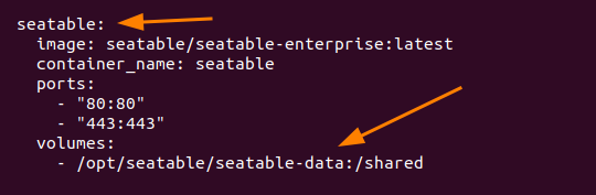 Settings in your docker-compose.yml