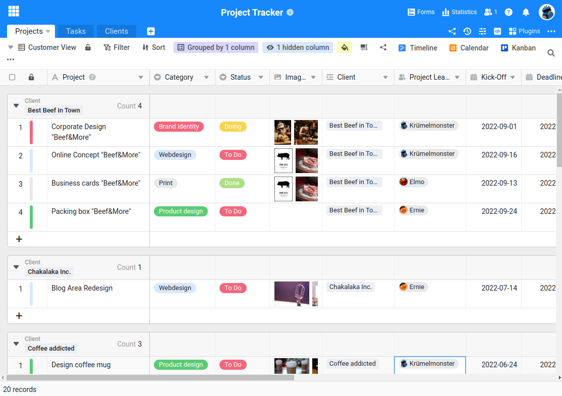 SeaTable Base Editor